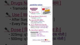 Tramadol Tablets ll Painkiller  32mg v 500 mg Treatment of Pain [upl. by Ahsit]