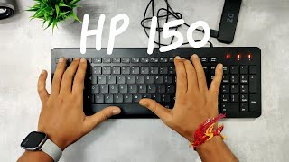 HP 150 Keyboard Slim and Low Profile chiclet Keyboard [upl. by Nylrebmik]