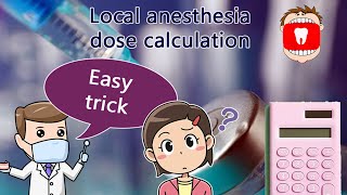 Local anesthesia dose calculation [upl. by Adierf]