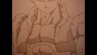 How to draw Gogeta shadeCrosshatching [upl. by Ydna638]