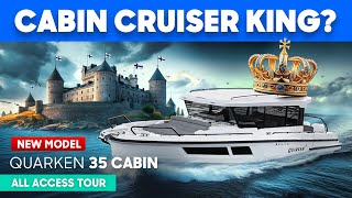 The BEST Cabin Cruiser On The Market 👑 Quarken 35 Cabin Tour amp Review by YachtBuyer [upl. by Akiem994]