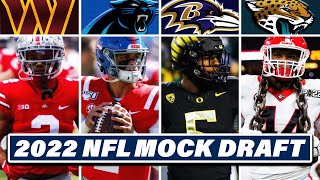 2022 NFL Mock Draft w TRADES [upl. by Anadroj186]