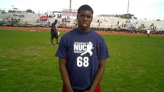 NUC Miami  Daren Thomas Sophomore Woods Haven Prep LB [upl. by Ueihttam]