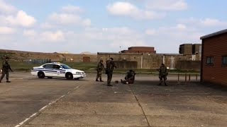 Suspect Arrested at RAF Bentwaters  Lazy Company Reenactment 2019 [upl. by Bryna988]