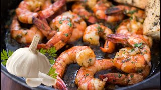 Gambas al ajillo con vino blanco y dulce cocina recetas trucos chef gastronomía sabroso [upl. by Livesay829]