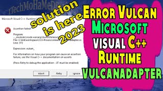 How To Fix Microsoft Visual C Assertion Failed Error in windows 11 [upl. by Rheinlander]