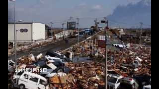 【201131112】quot東日本大震災quot平成23年3月1112日 名取市閖上 Earthquake tsunami 지진 해일 [upl. by Elyag235]