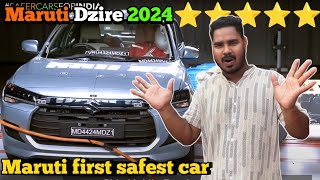 New Maruti Dzire 2024 Marutis first safest premium sedan Global NCAP five star safety ratings [upl. by Ahsed575]