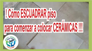 Cómo escuadrar piso para colocar cerámicas [upl. by Aihtenyc]