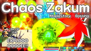 Poisoned Exploding Rocks · Chaos Zakum · MapleStory🍁Bossing [upl. by Gelya]