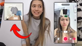 los filtros de tiktok eligen MIS OUTFITS por una semana [upl. by Braynard]