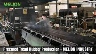 Precured Tread Rubber Production for Tyre Retreaders  Tire Retread Process [upl. by Emixam965]