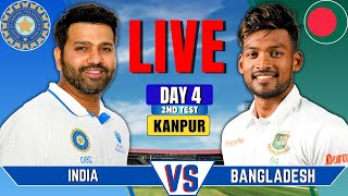 India vs Bangladesh 2nd Test Day 4  Live Cricket Match Today  IND vs BAN Live Score amp Commentary [upl. by Combs]