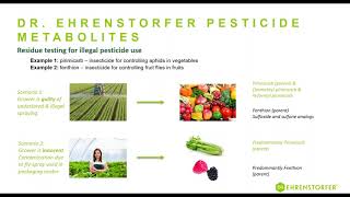 Dr Ehrenstorfer spotlight on Pesticide metabolites [upl. by Ayotas]