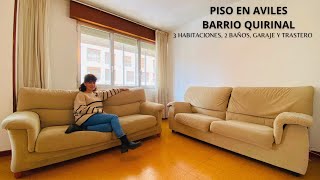 PISO EN VENTA QUIRINAL AVILÉS ASTURIAS CON 3 DORMITORIOS 2 BAÑOS GARAJE Y TRASTERO156000€ [upl. by Aizek]