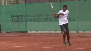 Ramkumar Ramanathan training at SánchezCasal [upl. by Stauffer]