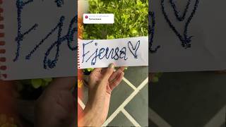 😍GLITTER NAME ART 😍COMMENT YOUR NAMES😘💕diy art calligraphy mau viralvideo shorts [upl. by Notsa]