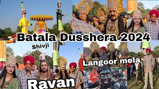 Batala Dusshera 2024Langoor mela Batala batala vlog dusshera2024 batala ravan [upl. by Ayr]