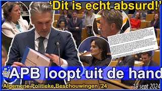 Premier Schoof in het nauw bij start APB Sjonge jonge jonge  Tweede Kamer [upl. by Suirtimed875]