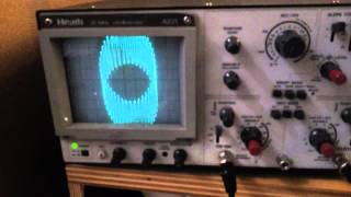 Heath 4221 Oscilloscope Test [upl. by Ylrebmic]