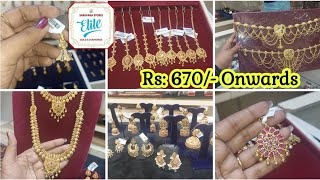 விலையுடன் SARAVANA Elite GOLD plated silver jewellery collections [upl. by Sibyls]