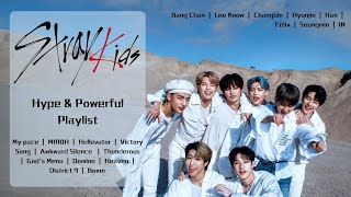 SKZ Playlist  HYPE amp POWERFUL Songs straykids [upl. by Clywd]