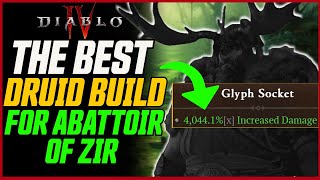 4000x Damage Best Druid Build for Abattoir of Zir  Diablo 4 Season 2 Druid [upl. by Winifield]