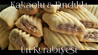 KAKAOLU amp FINDIKLI UN KURABİYESİ  KURABİYE TARİFİ [upl. by Assirralc]