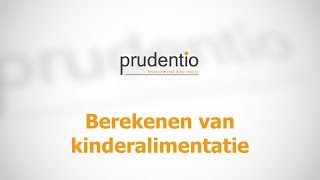 Kinderalimentatie berekenen  Prudentio [upl. by Agler836]