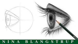 How to Draw a Realistic Eye  SIDE VIEW Tutorial  You can draw this [upl. by Chobot]