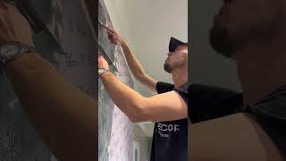 Travertino Style decor plaster shortvideo shortsvideo shortvideoyoutube decorativeplaster [upl. by Nicram618]