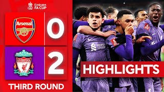 Captain Trent Inspires Liverpool Win  Arsenal 02 Liverpool  Highlights  Emirates FA Cup 202324 [upl. by Ettezzil]