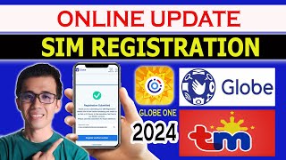 ONLINE SIMCARD REGISTRATION USING GLOBE ONE APP  TM AND GLOBE  NEW UPDATE 2024 [upl. by Toscano]