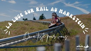 On a testé pour vous luge sur rail au Markstein sur la route des crêtes [upl. by Harcourt513]