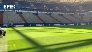 La Veltins Arena de Gelsenkirchen será uno de los estadios en los que jugará España durante la Euroc [upl. by Oatis]