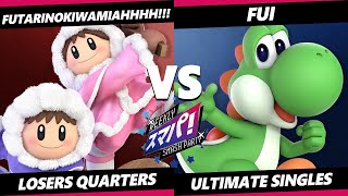 Sumapa 162 TOP 8  FutarinoKiwamiAhhhh Ice Climbers Vs Fui Yoshi Smash Ultimate  SSBU [upl. by Airretal]