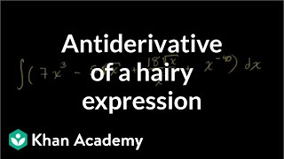 Antiderivative of hairier expression [upl. by Ateiram]