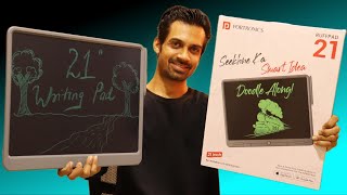 Portronics Ruffpad 21 Inch BIG Writing pad Unboxing ⚡⚡ [upl. by Ahsilef]