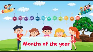 LEARN the 12 MONTHS of the YEAR with Fun Animations [upl. by Quinta933]