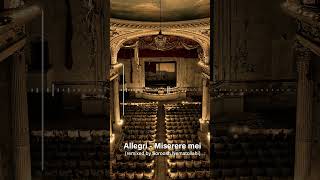 Allegri  Miserere mei remixed by Soroosh Nematollahi [upl. by Ssidnak]