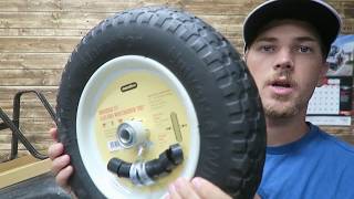 What is the BEST replacement wheelbarrow TIRE [upl. by Macmullin]