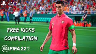 FIFA 22  Free Kicks Compilation 2  4K [upl. by Latty]