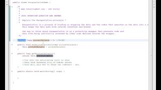 Encapsulation Example in Java [upl. by Epul934]