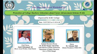 One Day State Level Workshop on Promotion of College Teachers Librarians about CAS [upl. by Anaiv254]