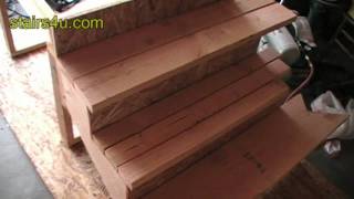 3 Types Of Wood Stair Treads Made From 2X Lumber [upl. by Nodyarg999]