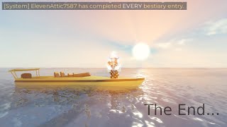 Completing the bestiary Roblox Fisch [upl. by Junko]