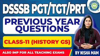 DSSSB CHANDIGARH PYQ PRACTICE SERIES  12 GS HISTORY BY NISHA SHARMA ACHIEVERS ACADEMY [upl. by Paquito]