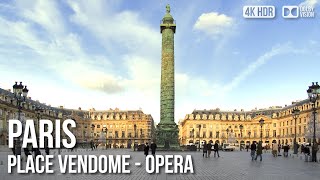 Paris Luxury Shopping Street Place Vendome  Opera  🇫🇷 France 4K HDR Walking Tour [upl. by Ayouqat]