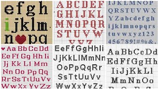 cross stitch alphabet patterns [upl. by Horn]