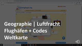 Flughäfen weltweit  Flughafencodes  Lernspiel  Luftfracht  Geographie  Prüfungswissen Spedition [upl. by Tychonn]